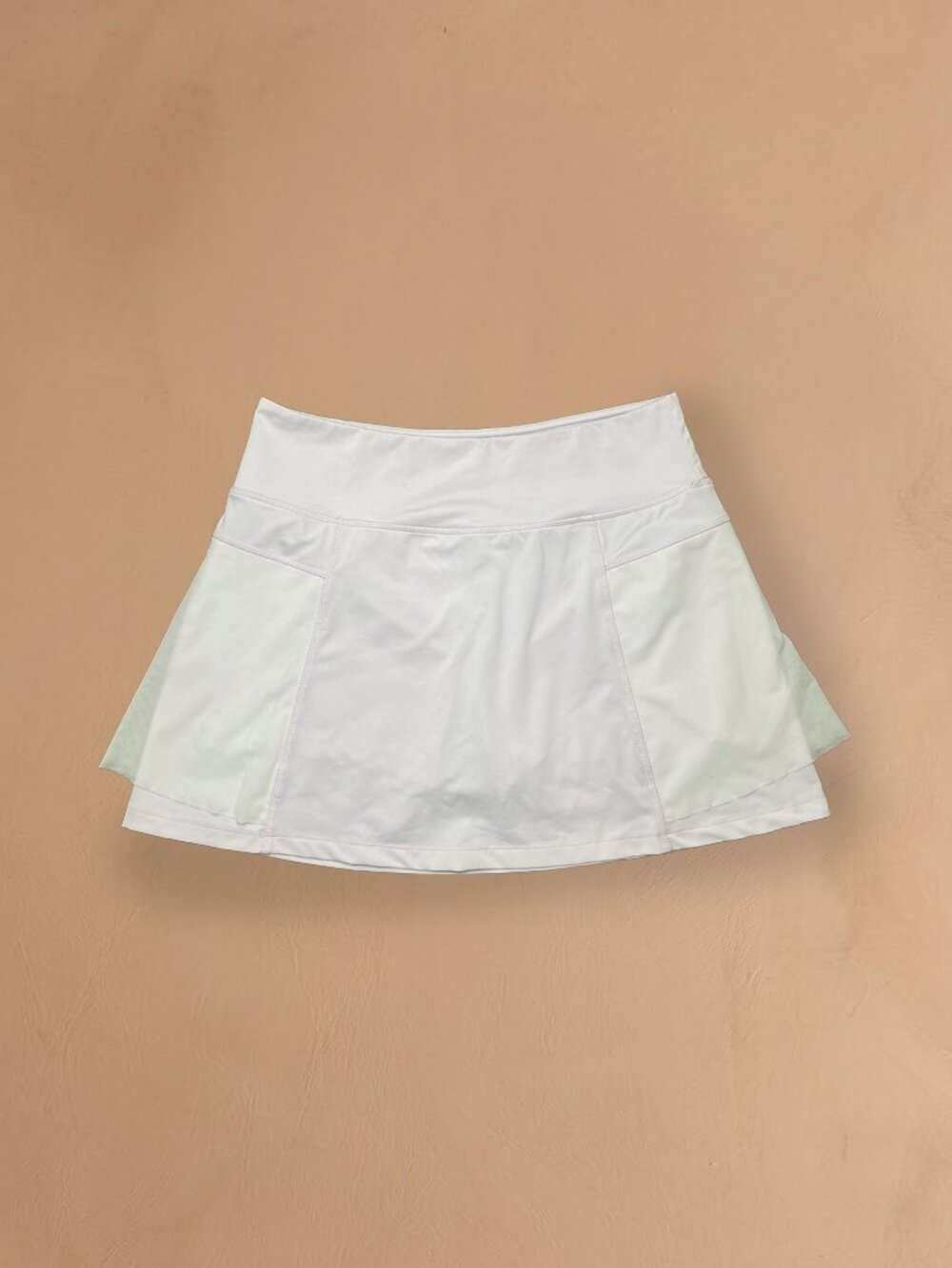 Pastel Lavender-Pink Layered Mesh Tennis Skort
